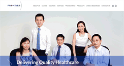 Desktop Screenshot of frontierhealthcare.com.sg